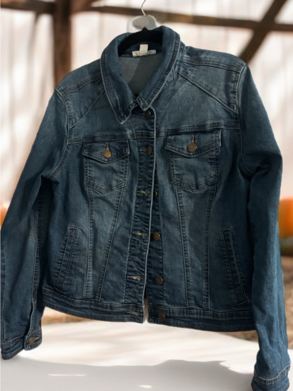 Westport Dark Blue Denim Jacket with Button Front